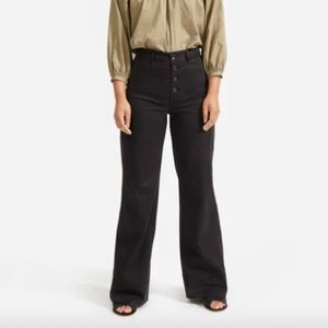 Everlane Lightweight Button-Fly Wide-Leg Chino